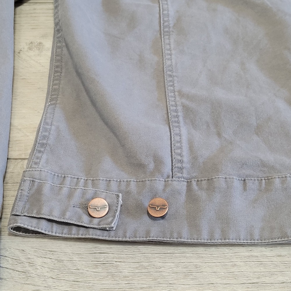 Kimes Ranch Light Gray Worker Jacket with Brown Corduroy Collar - Picture 12 of 16